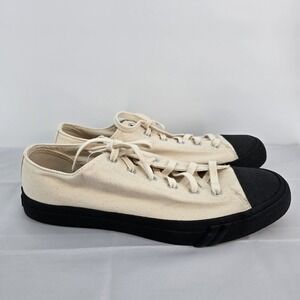 New Pro-Keds Men's Royal Lo Classic Beige Canvas PK66801 Size 13 Black Sole